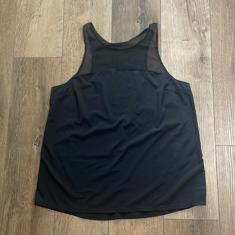 Zella athletic tank top with sheer details